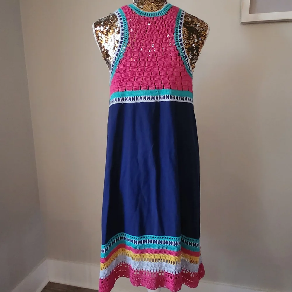 Akemi + Kin Anthropologie Crochet Trim Swing Dress - Picture 3 of 7